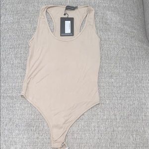 Prettylittlething Stone racer back bodysuit size 6